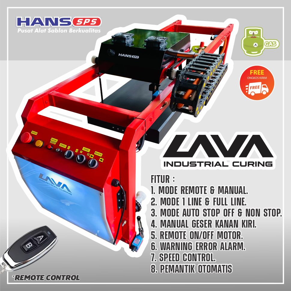 FREE ONGKIR LAVA CURING INDUSTRIAL GAS OTOMATIS FITUR MELIMPAH