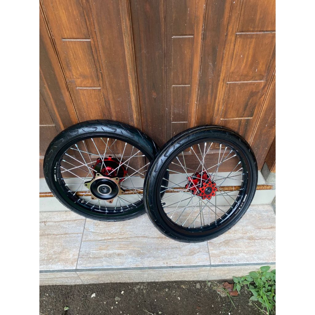 Paket Roda Set Surex CRF 140/160 Ban Corsa baru Ring 17