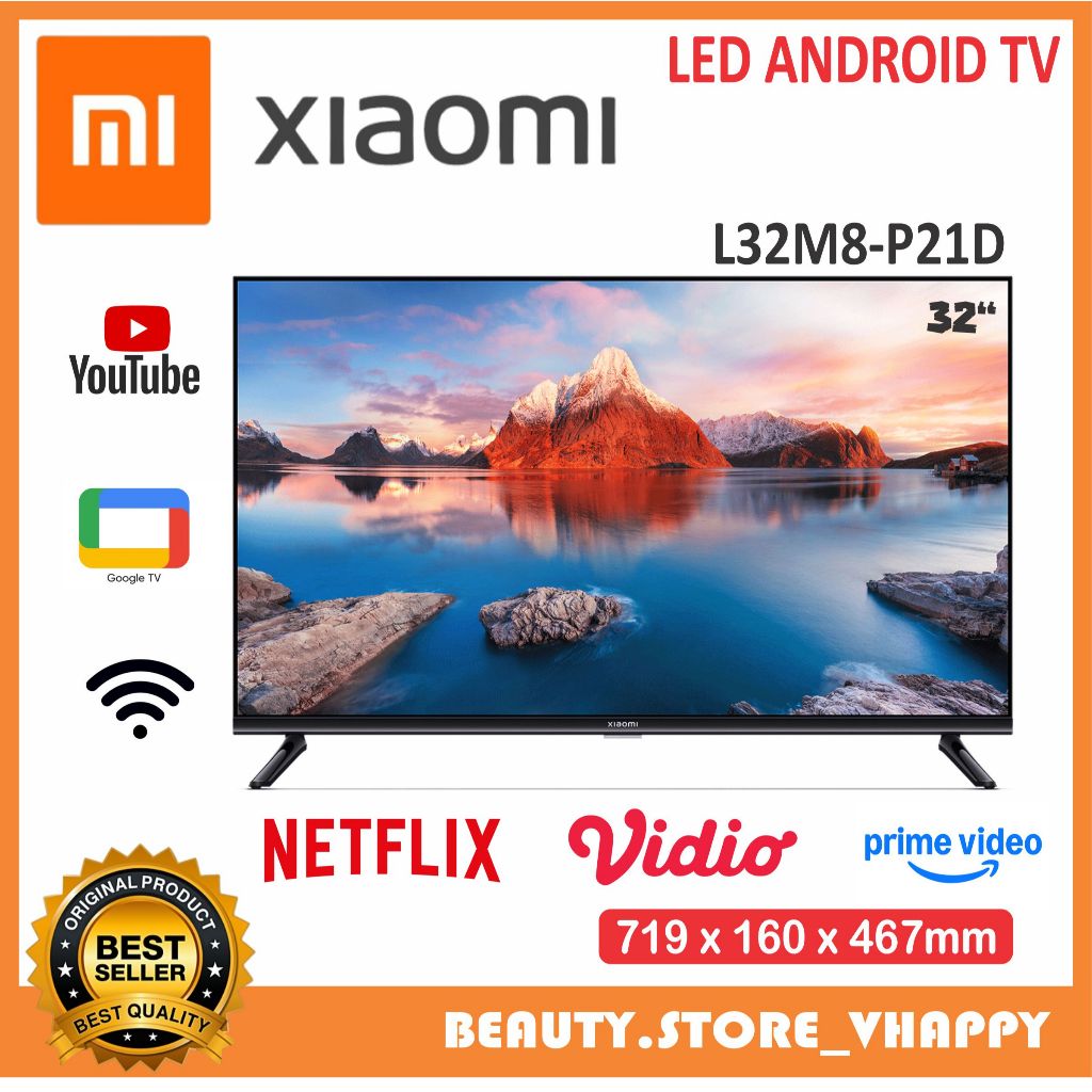 xiaomi tv led android 32 inch android tv xioami L32M8-P21D garansi resmi led xiaomi 32 inch
