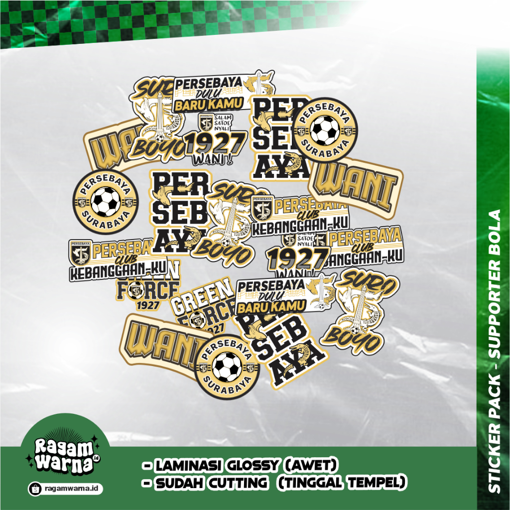 

Stiker Persebaya, Bonek, Cutting (Gold) - STIKER HELM - AKSESORIS HP - STIKER TUMBLER