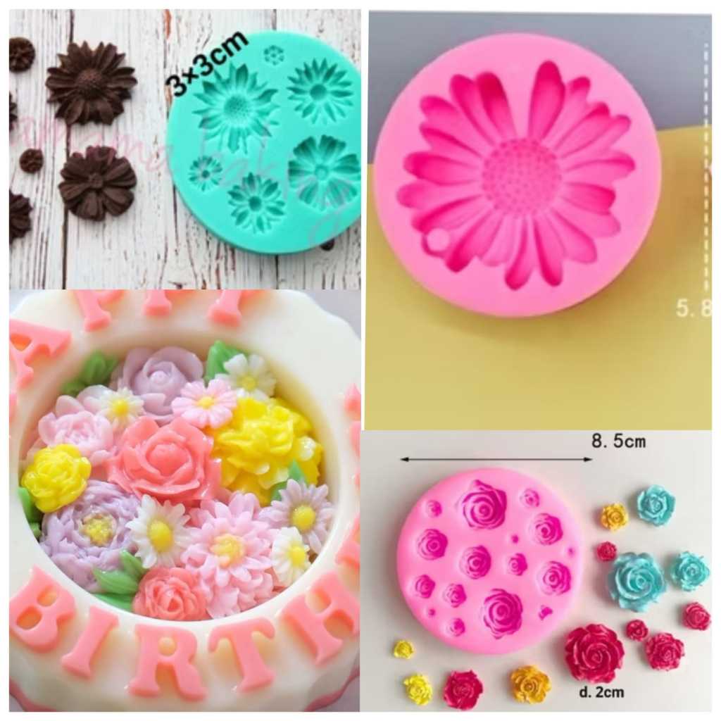 Cetakan Silikon Bunga - Puding Bunga - Puding Art