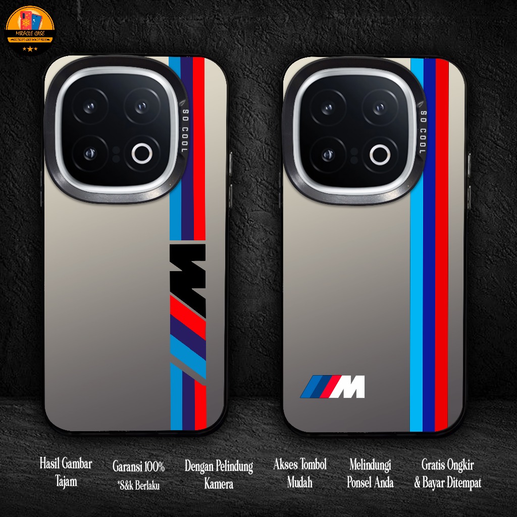 Case VIVO IQOO 13 MOTIF BMW Softcase Hybrid IMD Plate Polycarbonate Hologram Premium So Cool - Casin