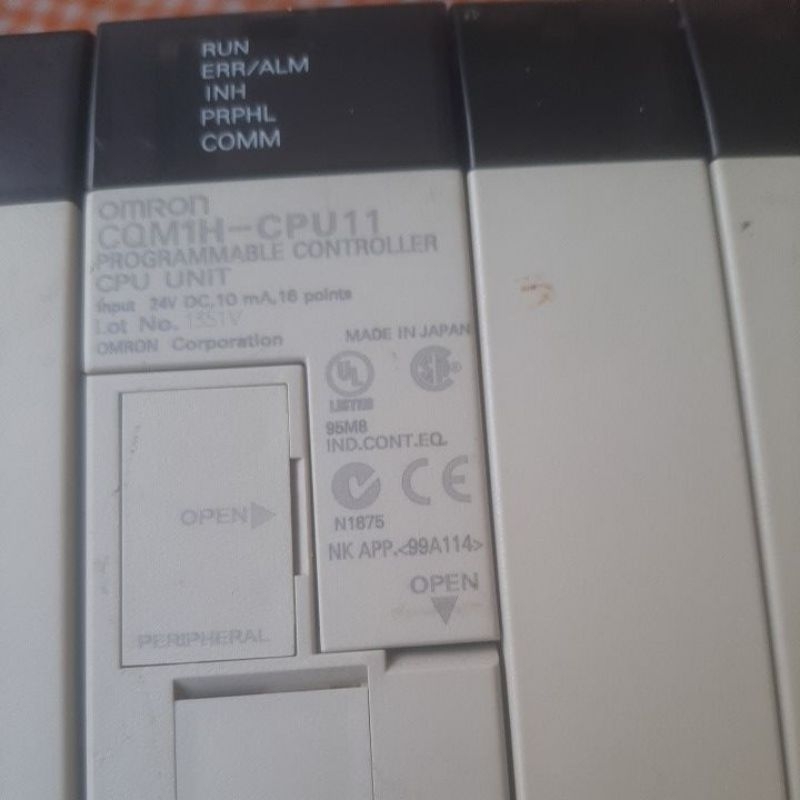 CQM1H-CPU11 PROGRAMMABLE CONTROLLER & PA203 POWER SUPPLY OMRON.SECOND