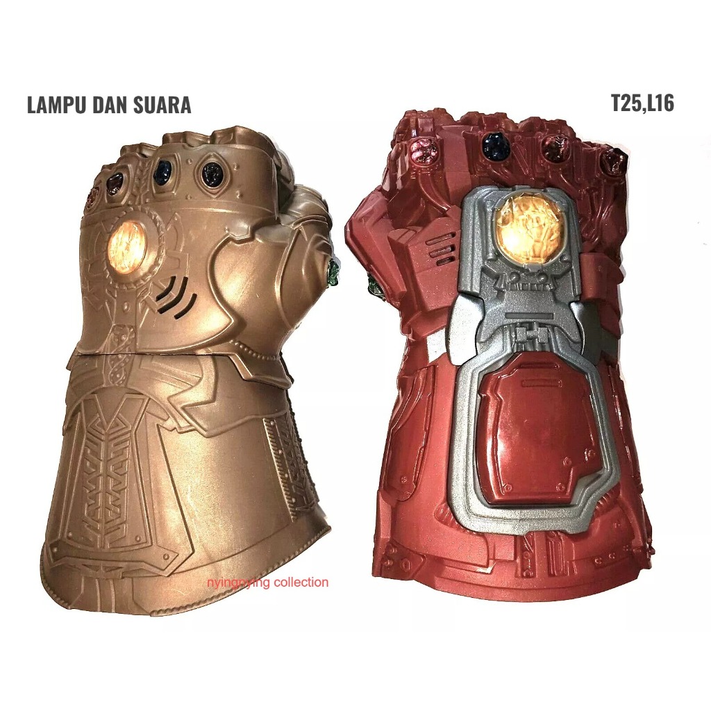 Marvel Avengers THANOS Infinity Electronic Gauntlet Mainan Tangan IRONMAN THANOS HASBRO