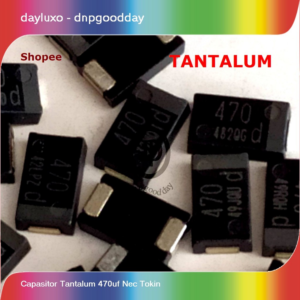 capasitor tantalum 470uf nec tokin