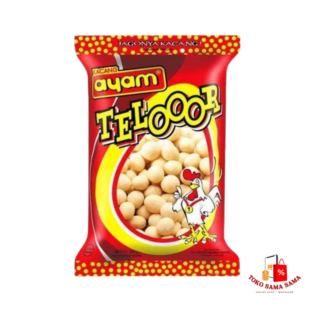 

Kacang Telur Oleh-Oleh Khas Makassar Cap Ayam Asli Makassar 450 gram