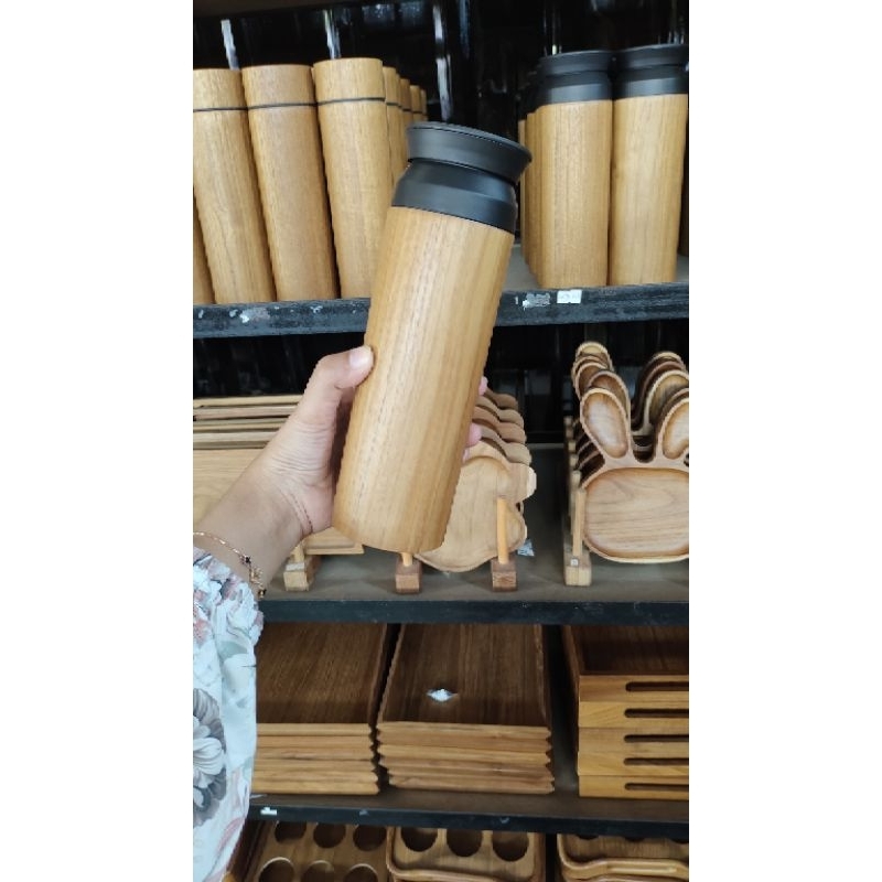 Botol Minum unik botol kayu jati hampers tumbler hampers perusahaan kado cantik kado pacar