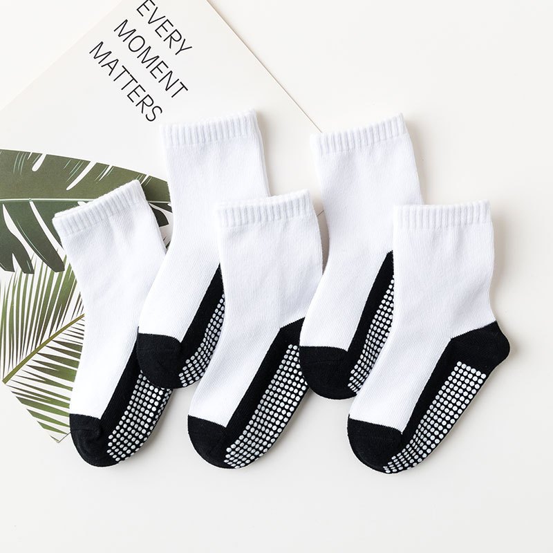 MINLIU SOCKS, Kaos Kaki Anak Anti Slip, Kaus Kaki Sekolah SD Laki-Laki dan Perempuan