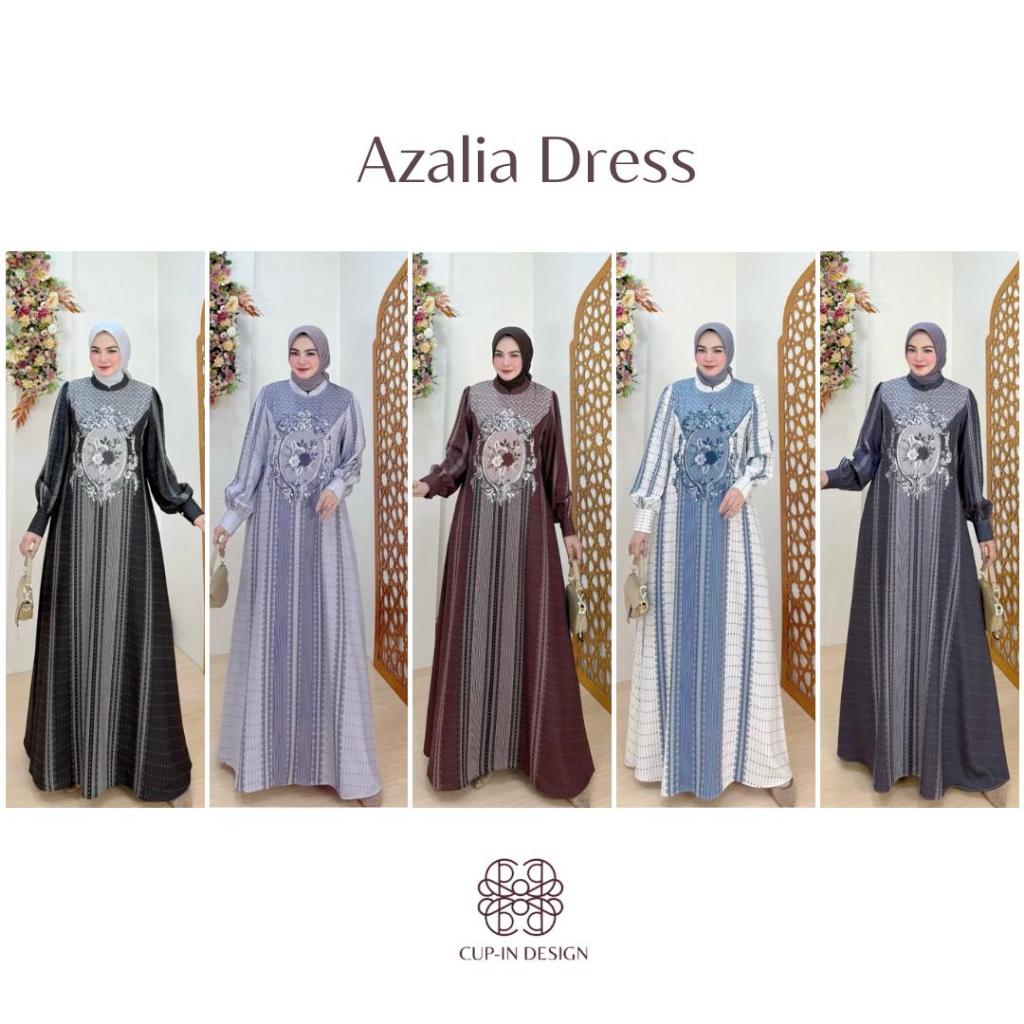 LuxuryFashion READY GAMIS DRESS WANITA AZALIA BY CUP-IN DESIGN BEST SELLER
