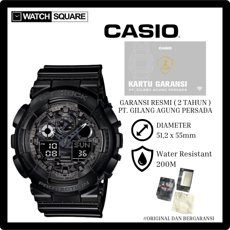 Jam tangan pria Casio GSHOCK GA-100CF
