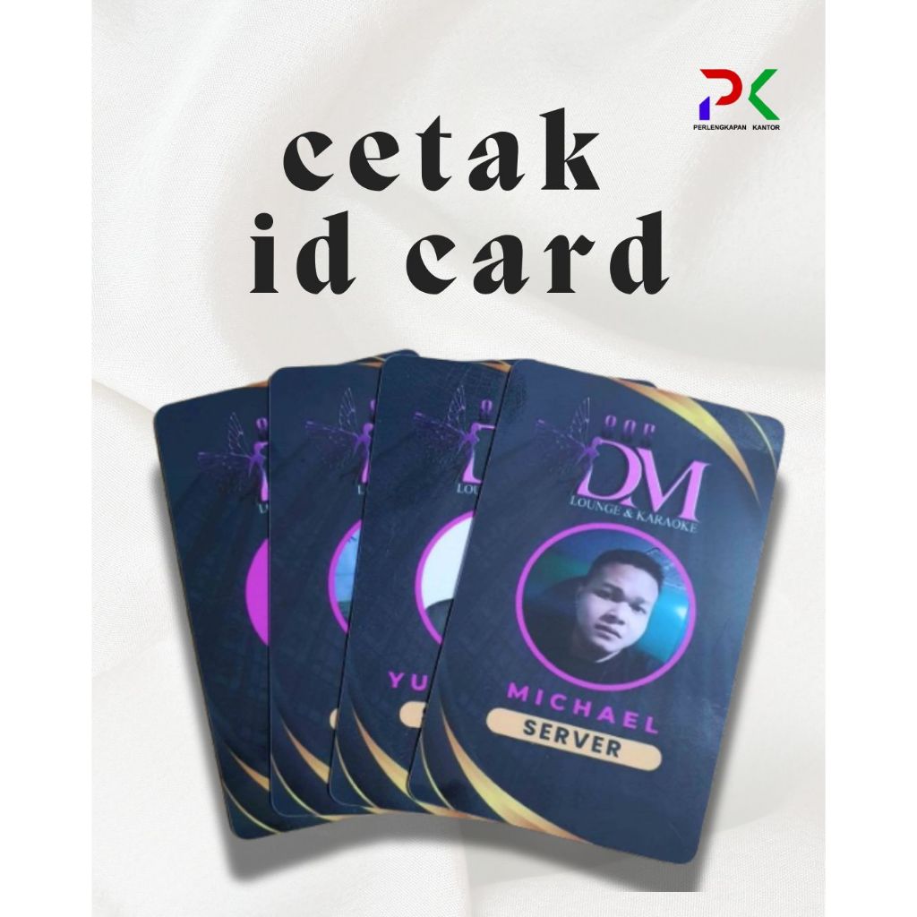 

Cetak ID Card/kartu Anggota/ Kartu Pelajar Bahan PVC Anti Luntur dan Tahan Lama