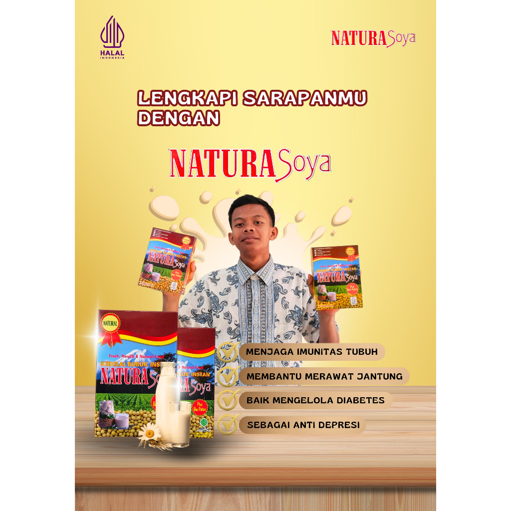 

Natura Soya Minuman Susu Kedelai Alami