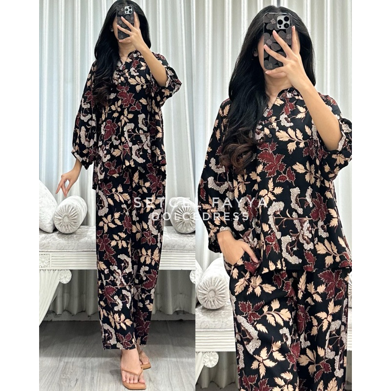 Daster Arab Dolce FAYYA Baju Setelan Daster Setelan Rayon