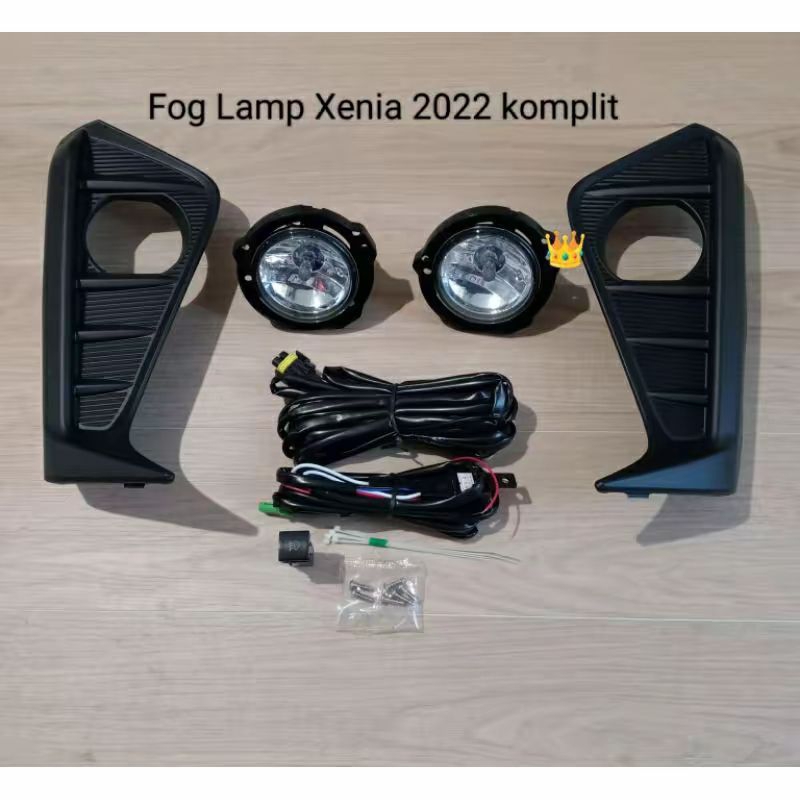 Fog Lamp Xenia Avanza 2022 komplit / Lampu kabut Avanza Xenia 2022 On + Garnis fog Lamp