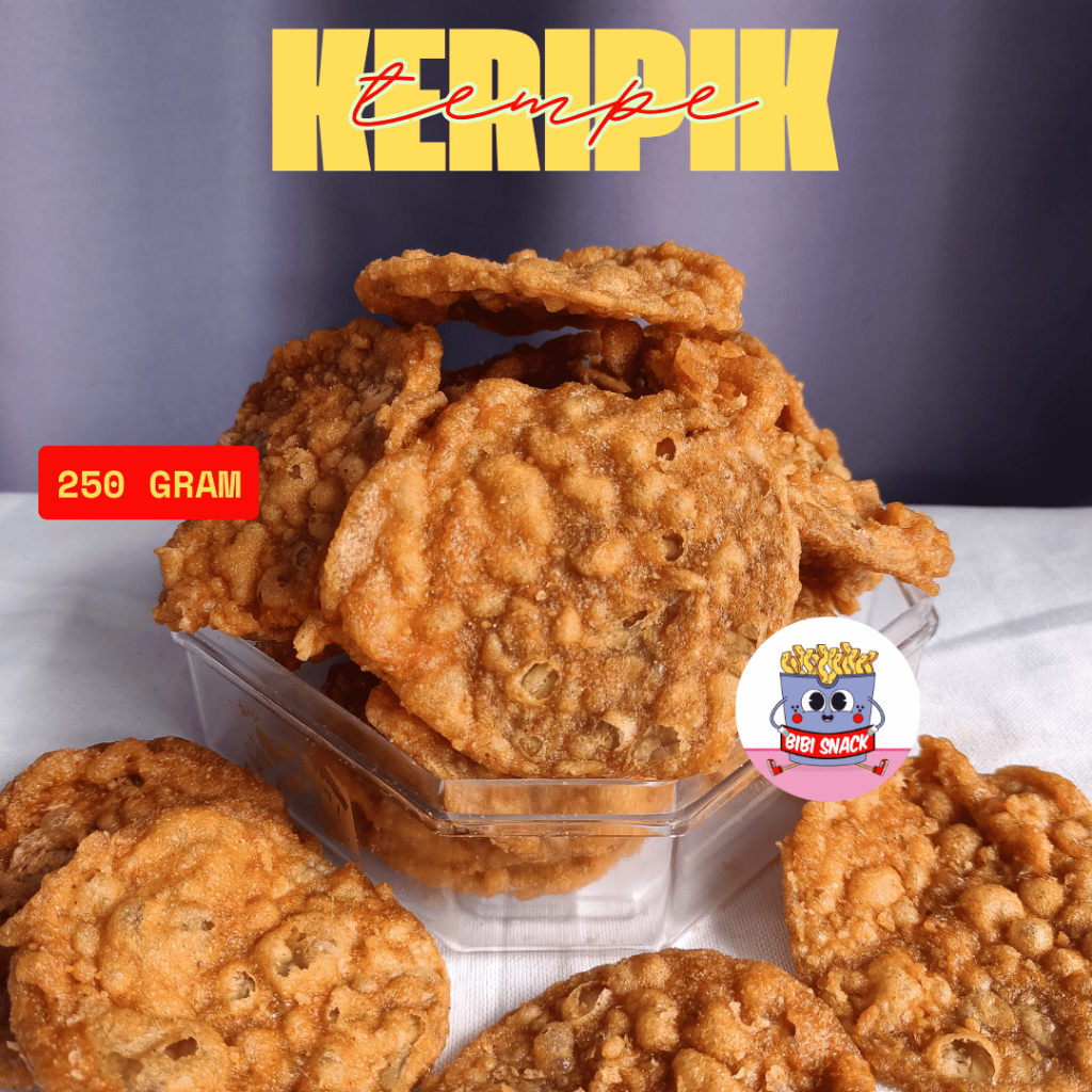 

Bibi Snack - Keripik tempe bandung original pedas manis 250 gram