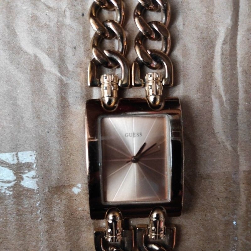 jam tangan guess tank ladies vintage full original bekas