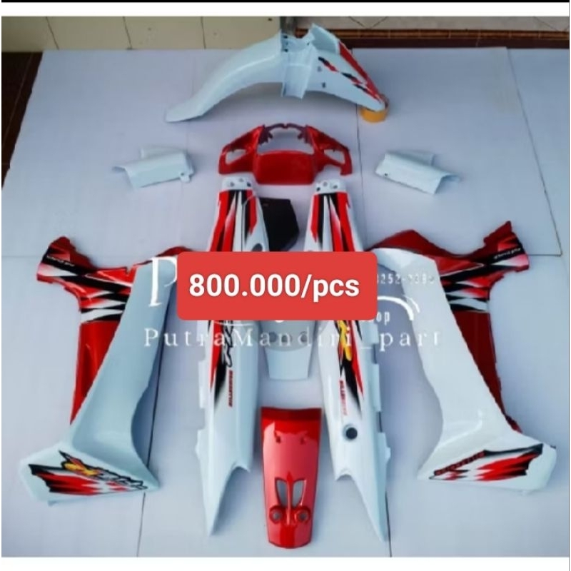 fizr body set halus Yamaha fizr melinium merah putih