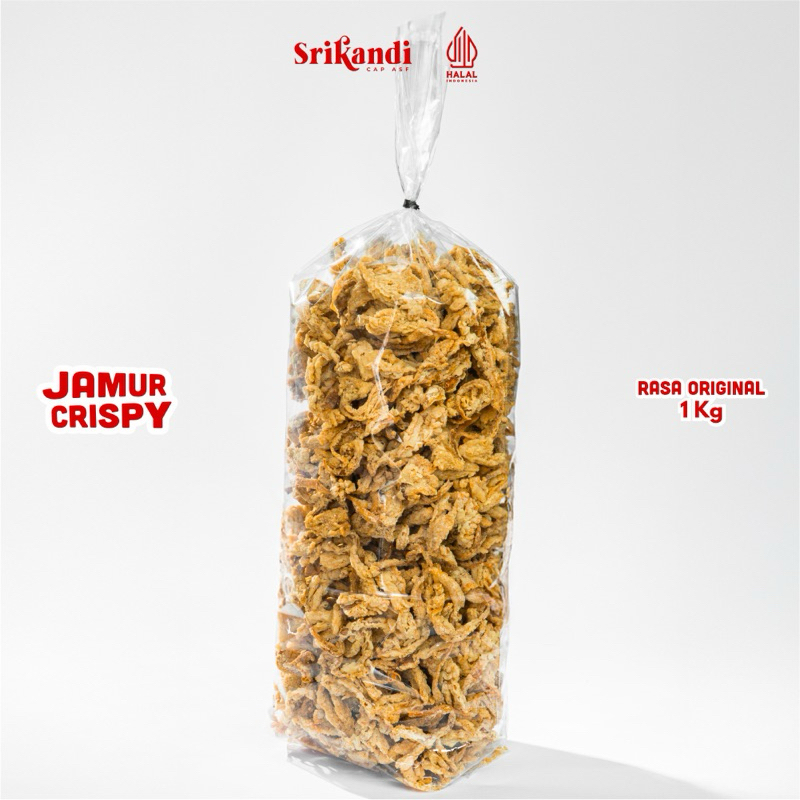

Keripik Jamur 1KG Original / 1 KG Kripik Jamur - Jamur Crispy Murah Renyah