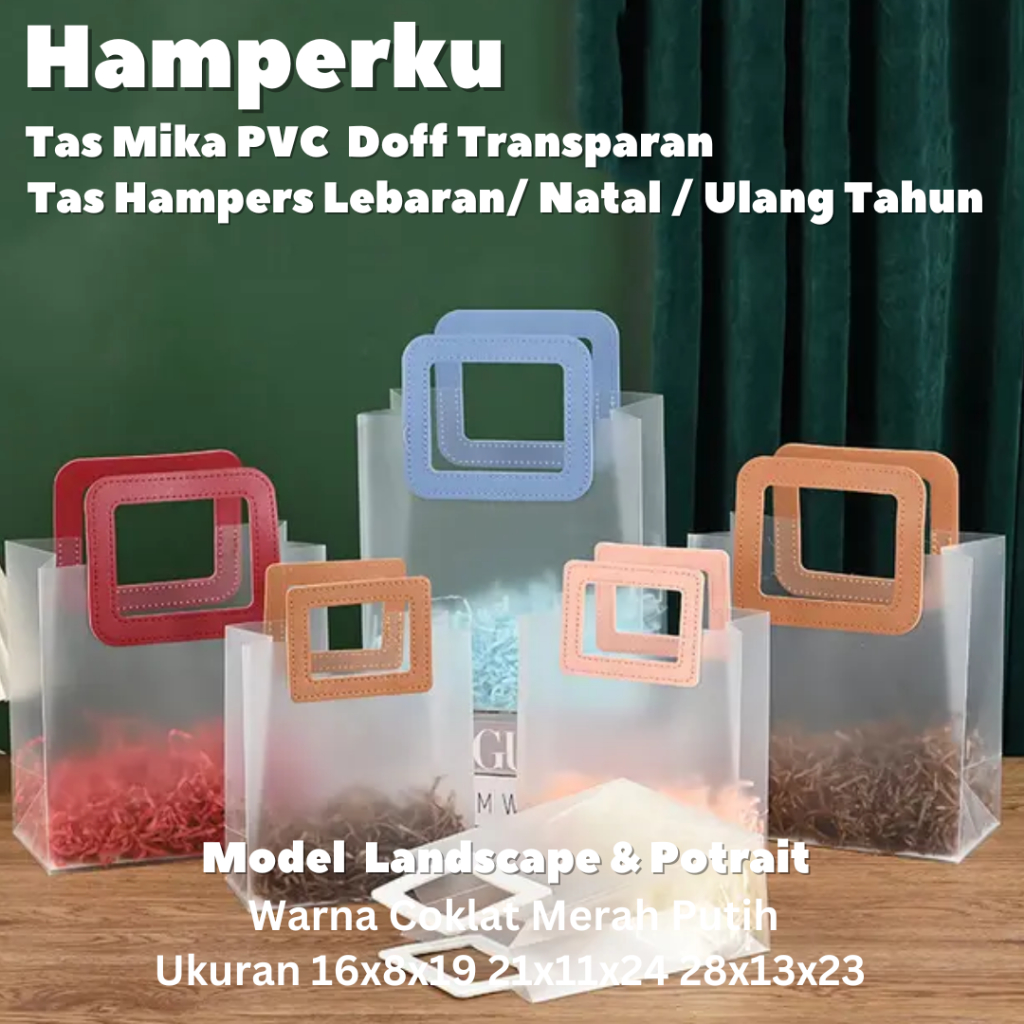 

(GROSIR 10 BUAH) Goodie Bag Doff GAGANG BULAT Transparan Hampers Goodie Bag Premium Ulang Tahun