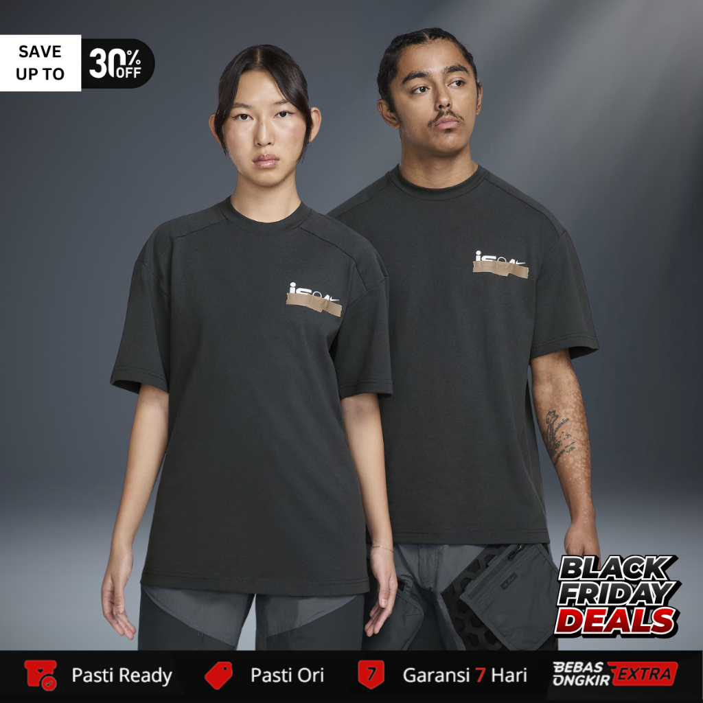 Kaos Nike Original Pria Sportswear NIKE ISPA T-Shirt - Anthracite