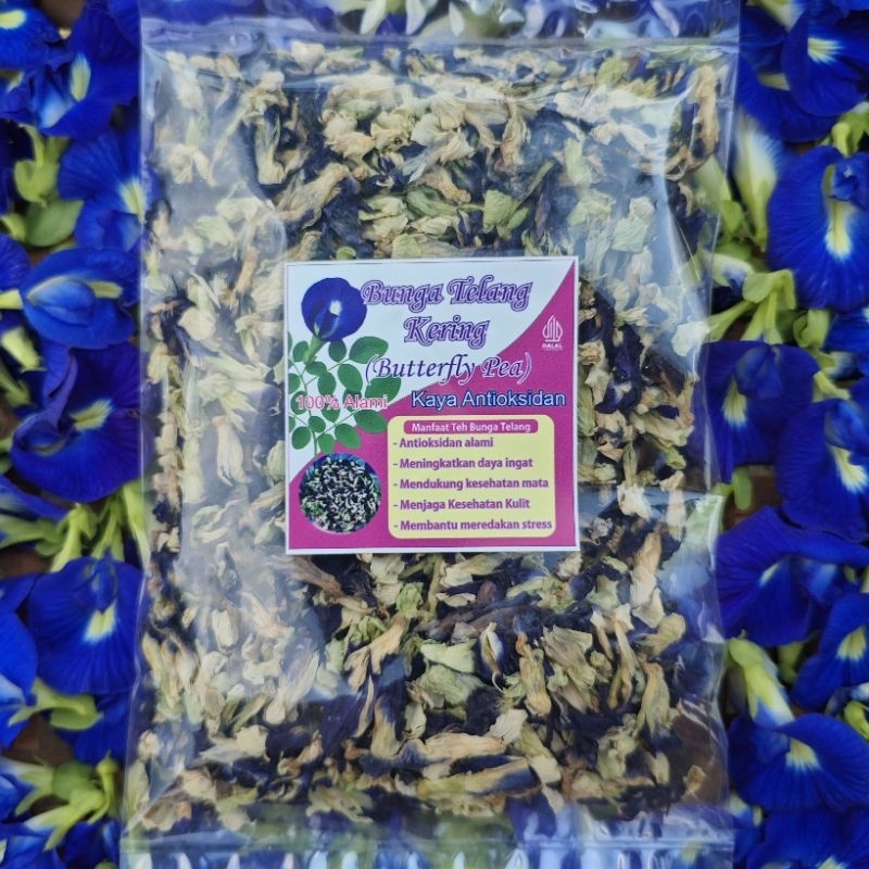 

Bunga Telang Kering Asli 10gr