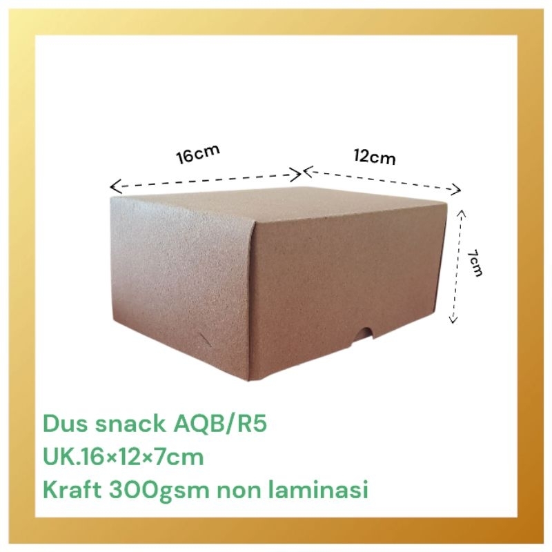 

Dus Kraft 16×12×7 AQB Kraft Non Laminasi Tebal 300gsm