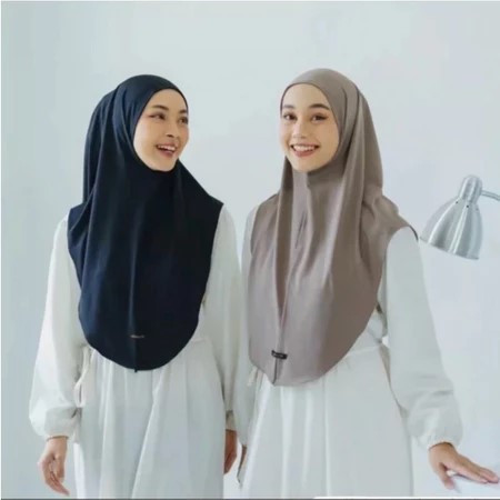 FEMEL || Jilbab Label Premium Non Pet Size L || Instan Tanpa Pet