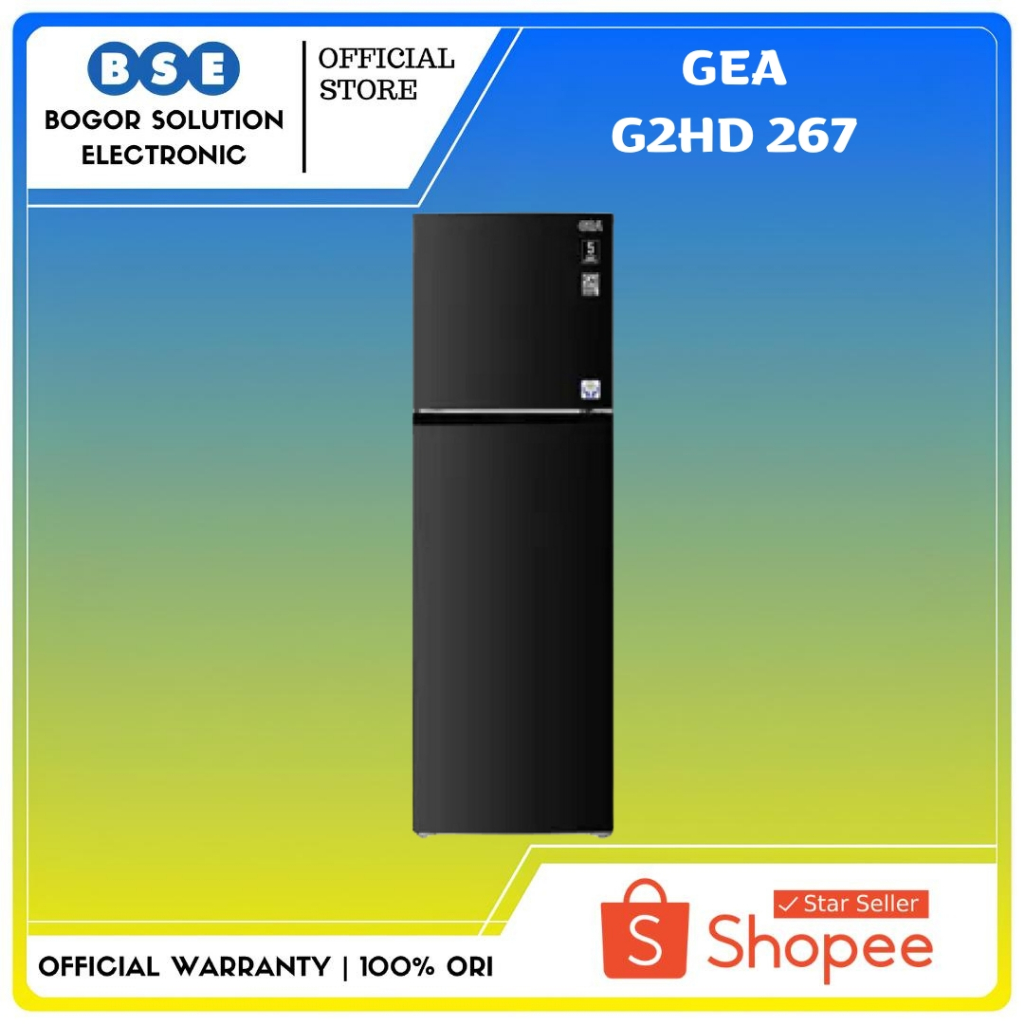 Kulkas No Frost GEA G2HD-267 Kulkas GEA Top Freezer 267 Liter G2HD267 140 Watt