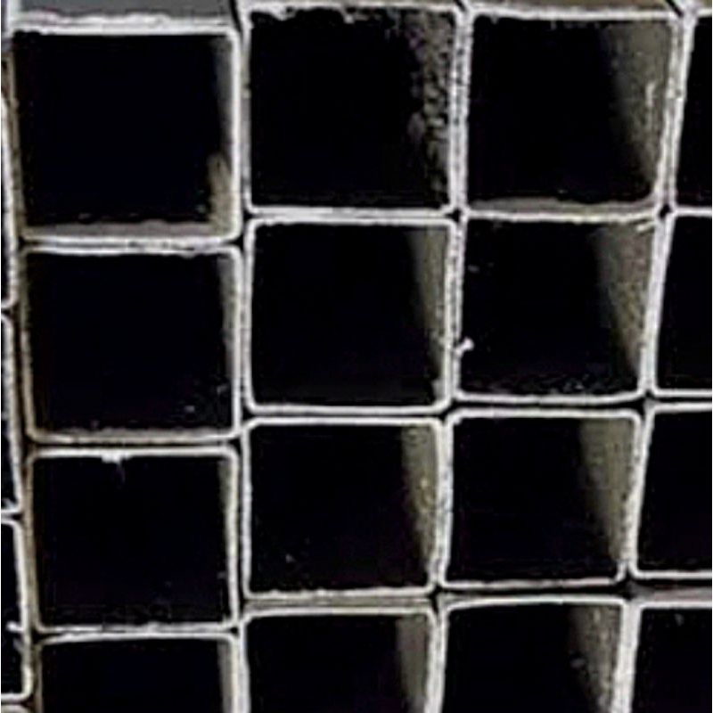 Besi hollow hitam 50 x 50 x 1,6 x 6 ( 50 mm x 50 mm x 1,2 mm x 6 mtr ) | Hollow hitam | Stall hitam 