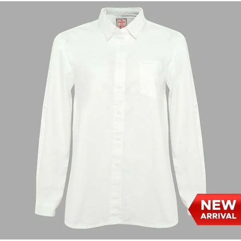 304 CRESSIDA BLUS PANJANG PUTIH WANITA DEWASA 301206, 303615 kemeja putih