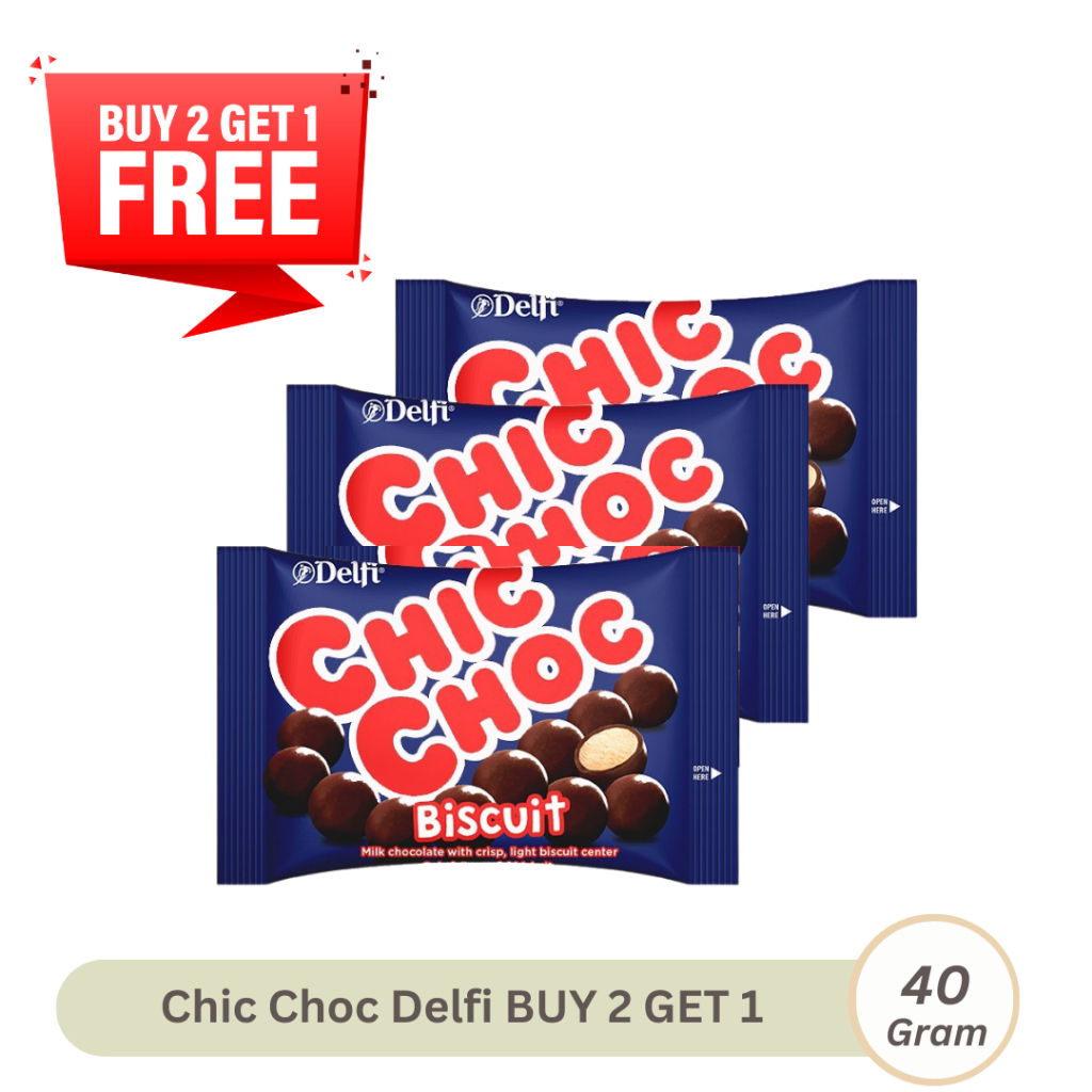 

BUY 2 GET 1 FREE Chic Choc Delfi 36gr Chocolate Chips Coklat Biskuit