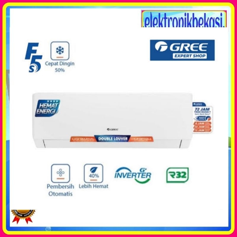 AC GREE GWC 12F5S / AC GREE INVERTER 1.5 PK 12F5S / GREE GWC 12F5S AC INVERTER 1.5PK