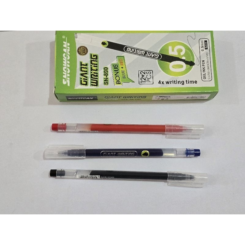 

Pulpen Snowcan Giant Writing Gel 0.5 mm SN-890Harga tercantum untuk 12pc free 2 pcs