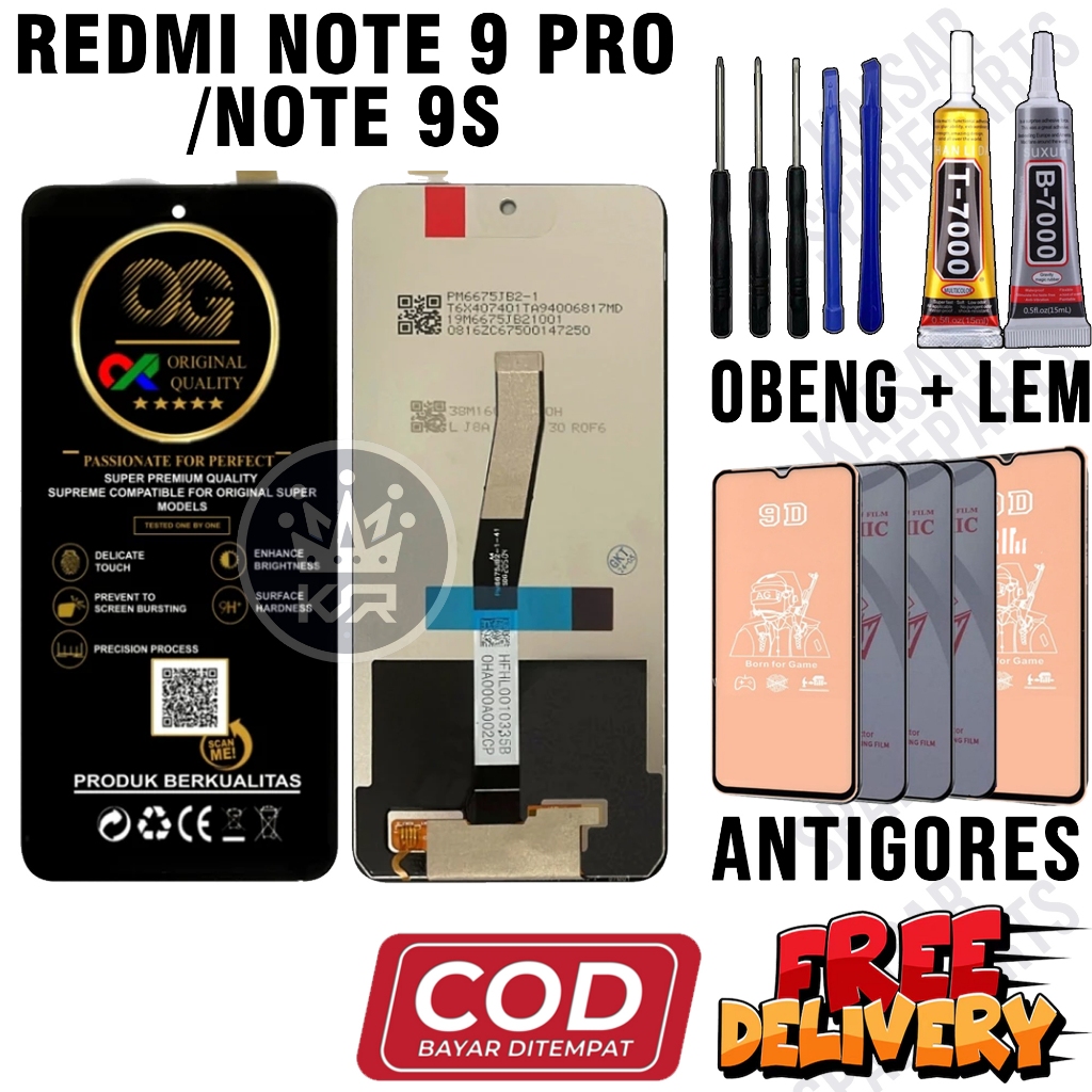 Lcd REDMI NOTE 9 PRO / NOTE 9S Original OEM Quality Lcd Touchscreen