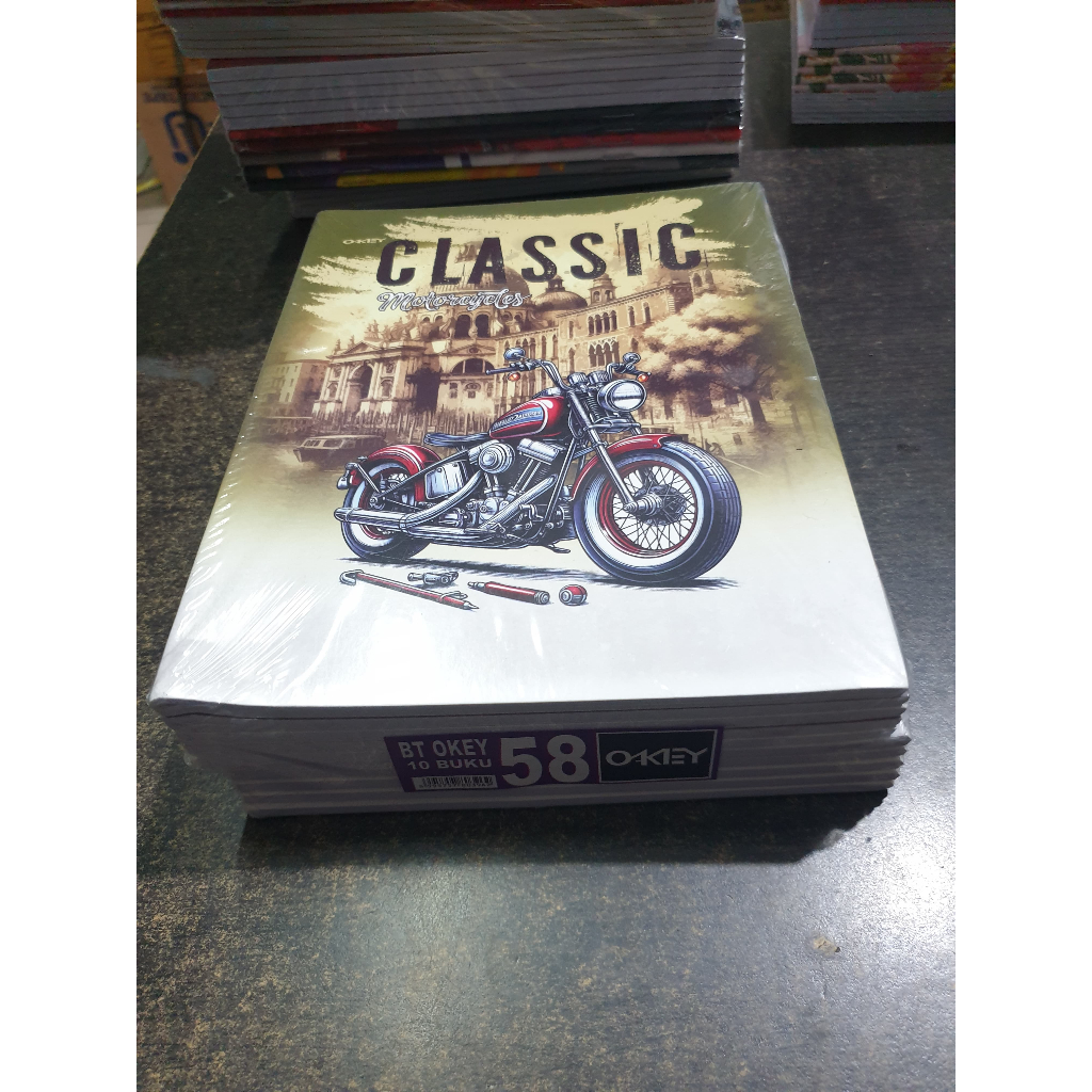 

Buku Tulis OKEY isi 58 Lembar - 10 Buku / Buku Tulis OKEY Fancy Murah isi 58 Lembar 1 PAK