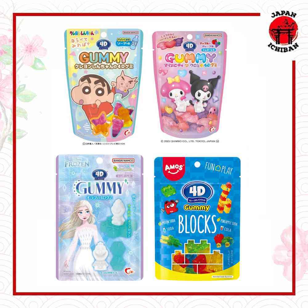 

Permen Gummy 4d Karakter Sanrio / Disney (Permen Gummy Jepang)