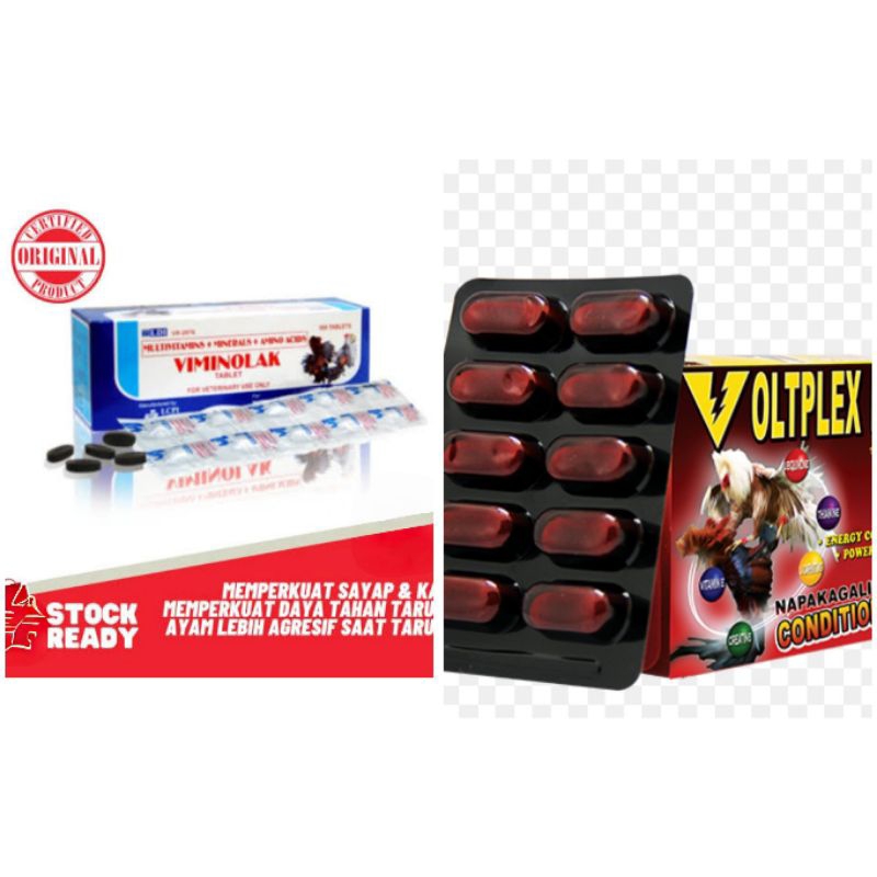VIMINOLAK PLUS VOLTPLEX KQ Suplemen Ayam Aduan Piliphins Ayam Bangkok Penguat Sayap Kaki stamina agr