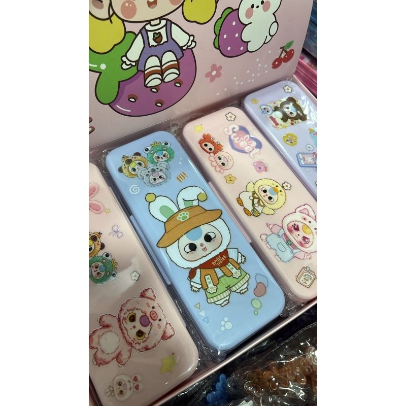 

1 BOX KOTAK PENSIL BABY THREE PREMIUM ISI 16