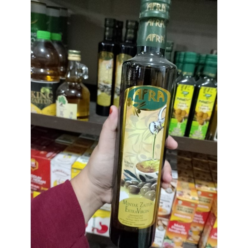

Minyak Zaitun Afra Ukuran 500ml dan 250ml