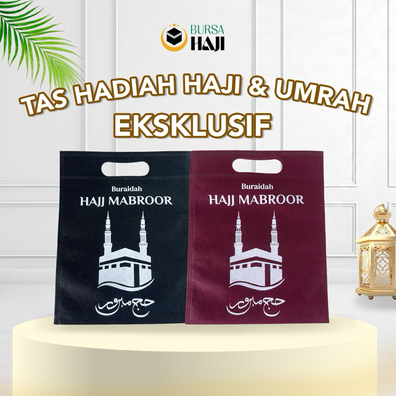 

Tas Spunbond Motif Kabah Hajj Mabroor Premium Oleh Oleh Haji Umroh Souvenir Tas Hadiah Ekslusif Snack SATUAN