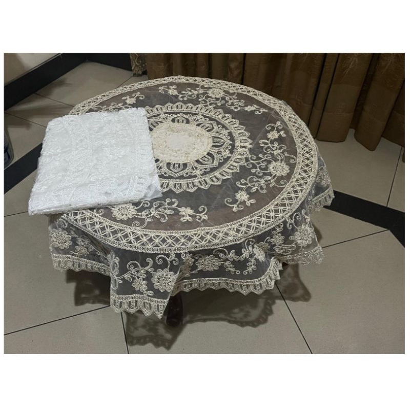 TAPLAK MEJA TAMU BULAT/BUNDAR/MEJA BETAWI/MEJA TERAS/MEJA OSHIN MODEL TURKY MEWAH ELEGANT