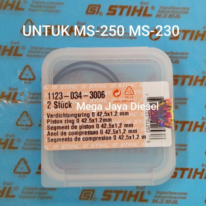 Ring piston senso chain saw stihl MS-230 MS-250 stihl original