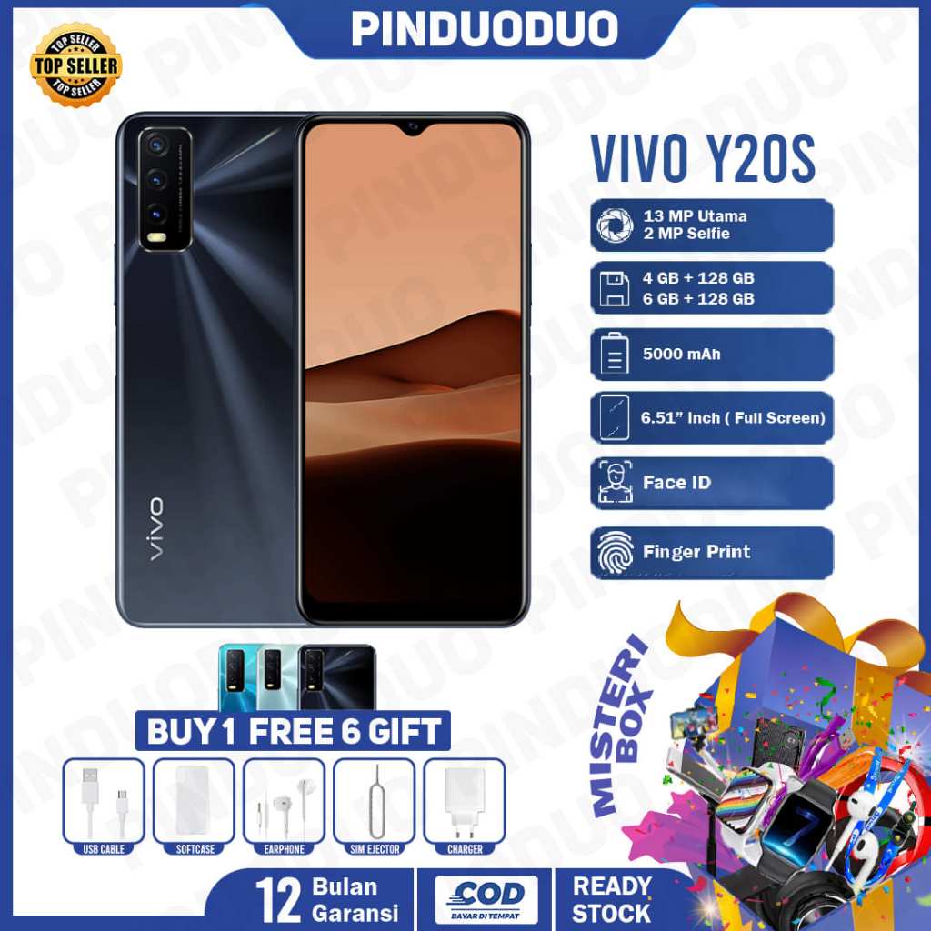 hp VIVO Y20S 6/128 GB Hp Android Grosir Termurah