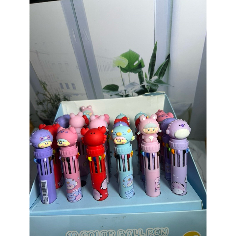 

pulpen 10 warna (Ten Color Ball Pen) lucu dan praktis