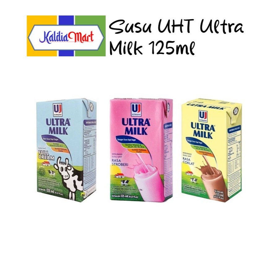 

SUSU UHT ULTRA MILK 125 ML ISI 40 PCS ALL VARIANT RASA 1 DUS