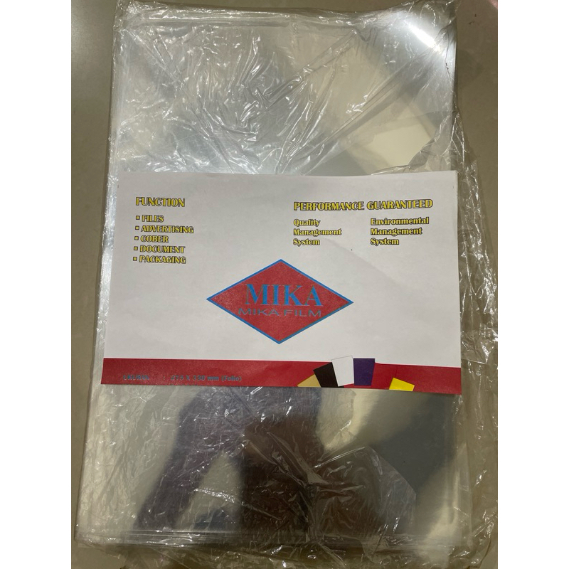 

Plastik Mika Jilid Transparant Bening 50Pcs
