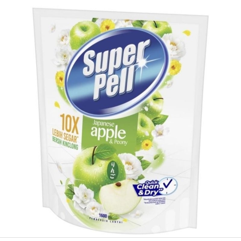 Superpell Pembersih Lantai Green 1600ml