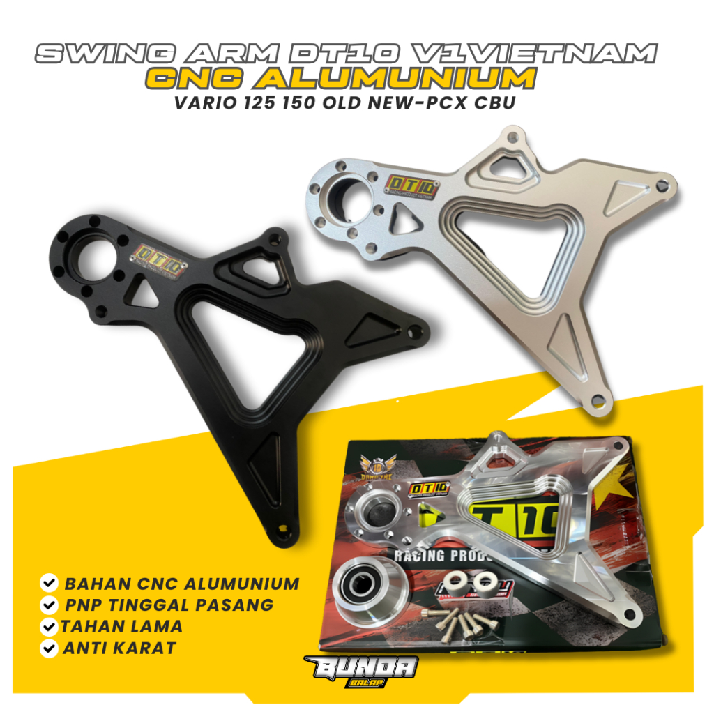 swing arm cnc alumunium DT10 vietnam vario 125 150 pcx cbu  pnp motorcycle