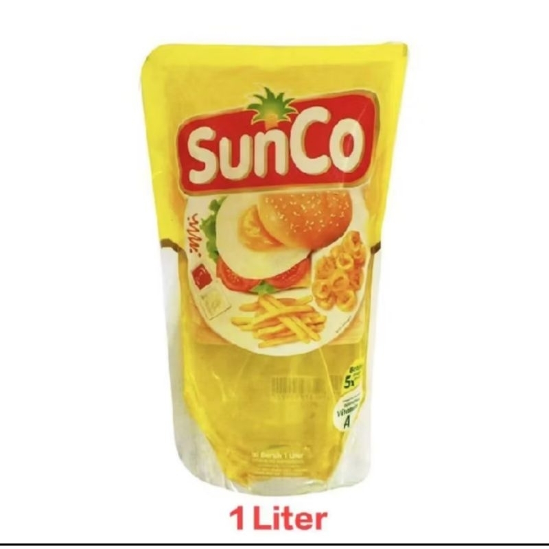 

Sun co minyak goreng kemasan Refill 1liter