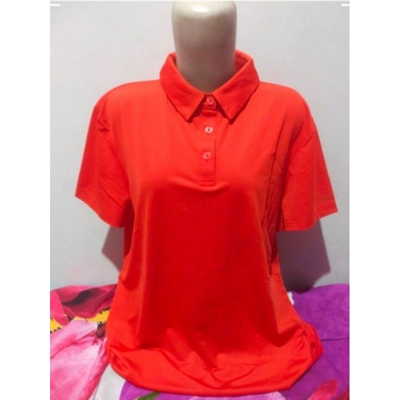 PL Kaos Kerah EXR Sport Merah Unisex